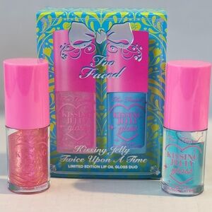 NIB Too Faced Kissing Jelly Twice Upon A Time Gloss Duo